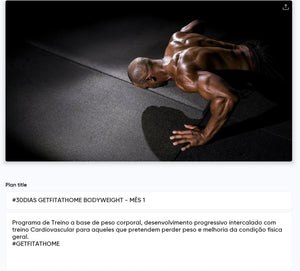 #GETFITATHOME - 30 DIAS BODYWEIGHT